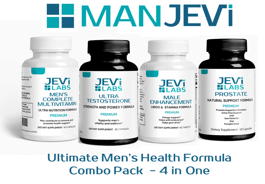 MANJEVI - Ultimate Men's Health Formula - Combo Pack - 4 in One